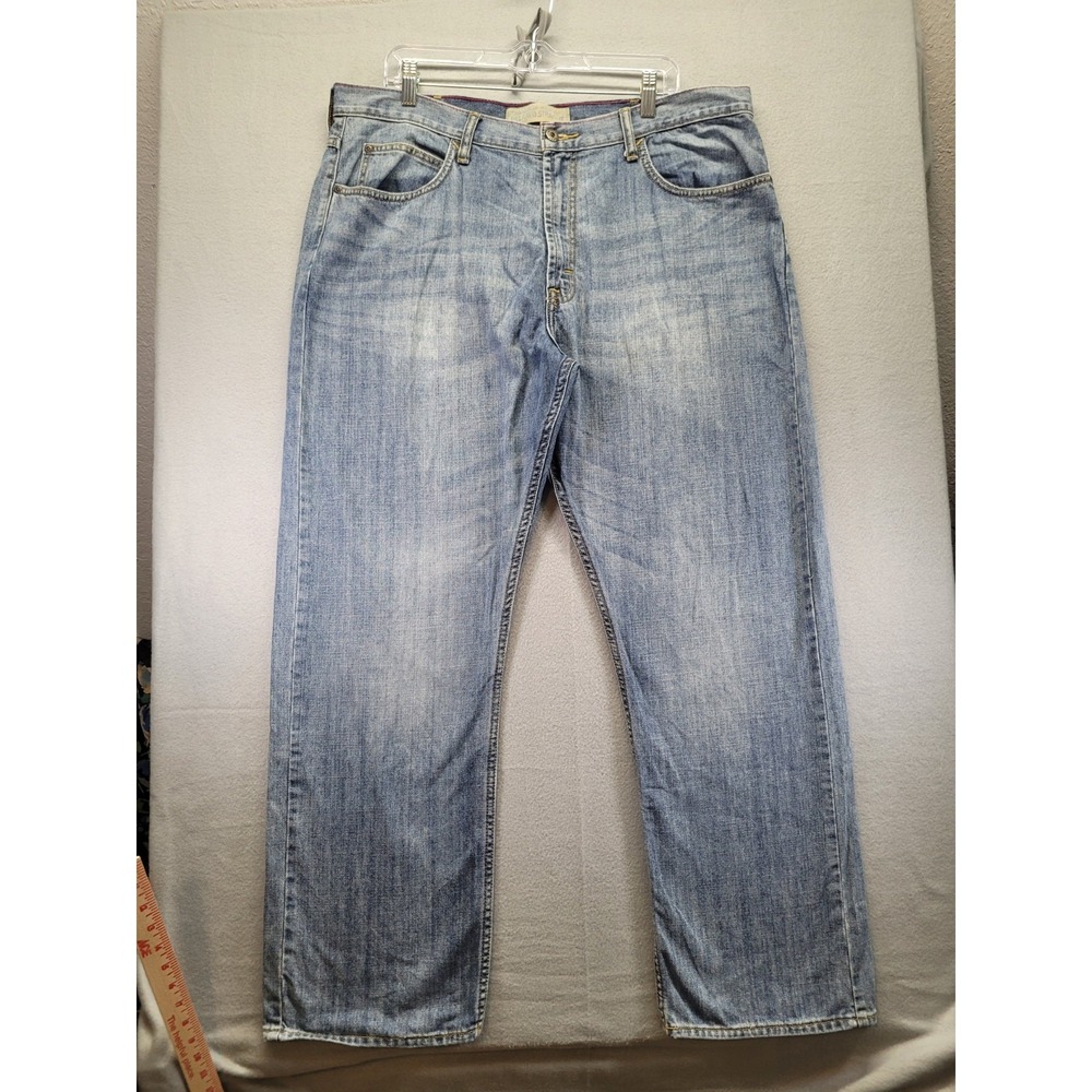 Wrangler Jeans Mens 38X30 Blue Relaxed Straight Work Wear Pants Mid Rise Cowboy